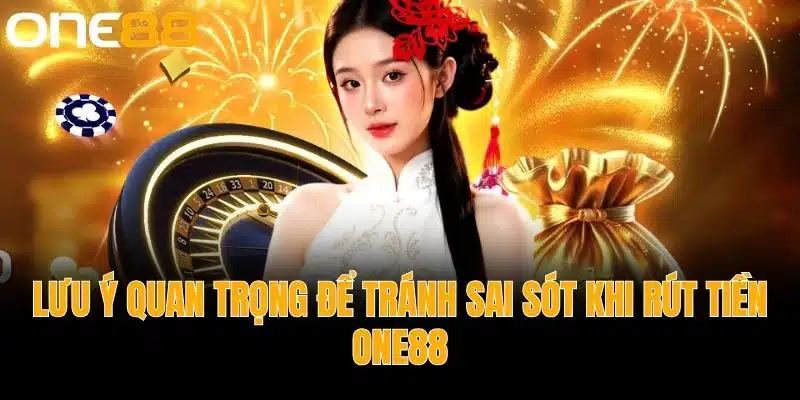 Lưu ý quan trọng để tránh sai sót khi rút tiền One88